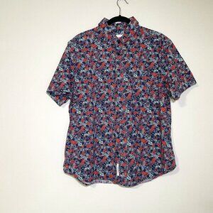 Meb's XL Goodfellow & Co. Slim Fit  Floral Print Short Sleeve Button Down Shirt